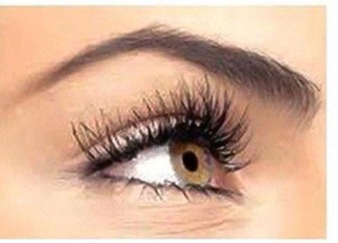 An eye wearing the magnetic lashes